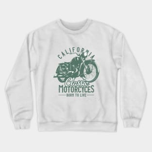 California Classic Motorcycle Mega Crewneck Sweatshirt